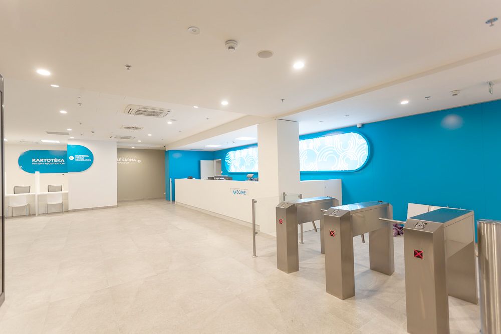 Centrální recepce klinického centra Iscare