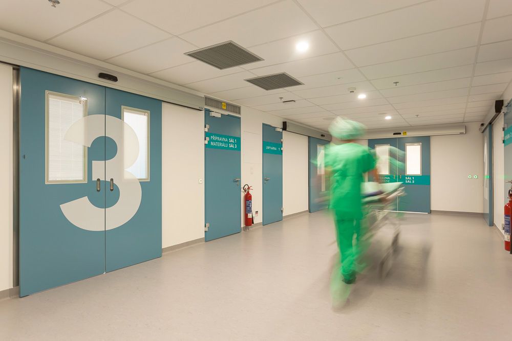 Operační trakt klinického centra Iscare
